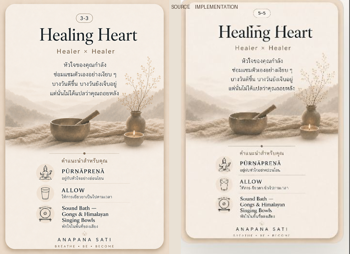 Mind Reflection card visual comparison